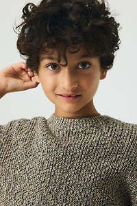 Chandail en maille de coton côtelée