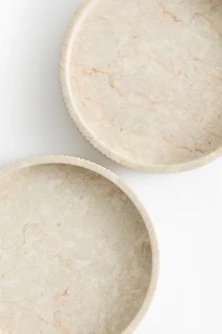 Plateau rond en marbre