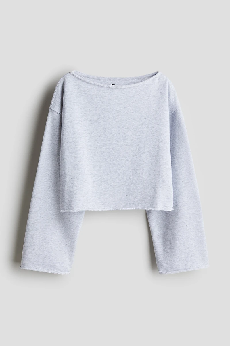 Boat-Neck Sweatshirt