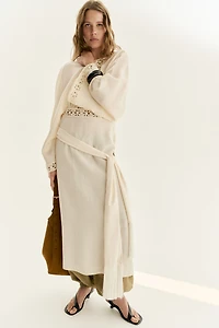 Crochet-Look Tunic Dress