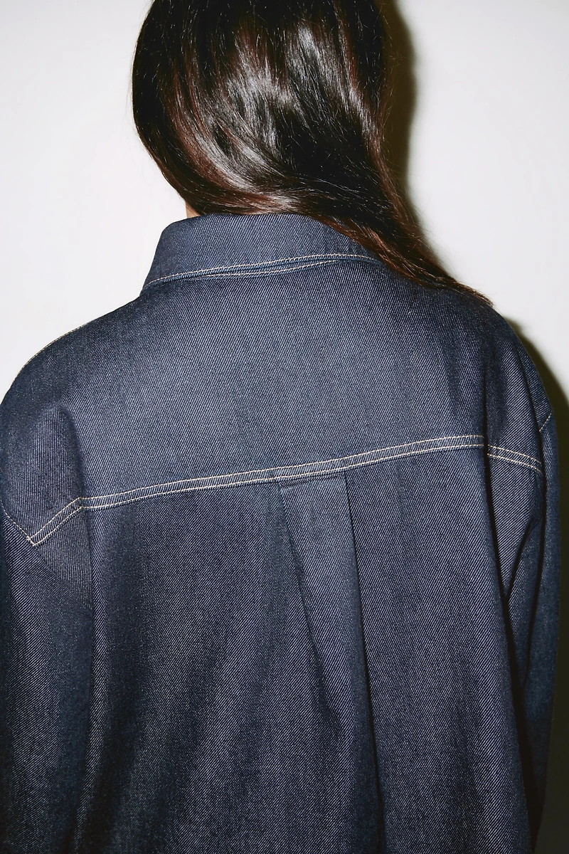 Denim Pullover Shirt