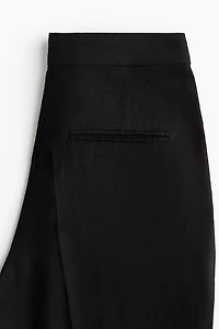 Bootcut Linen-Blend Pants