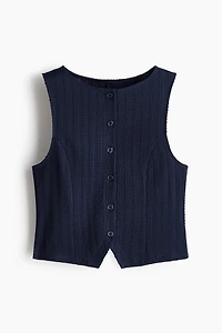 Textured Jersey Vest