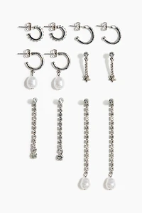 6 Pairs Earrings