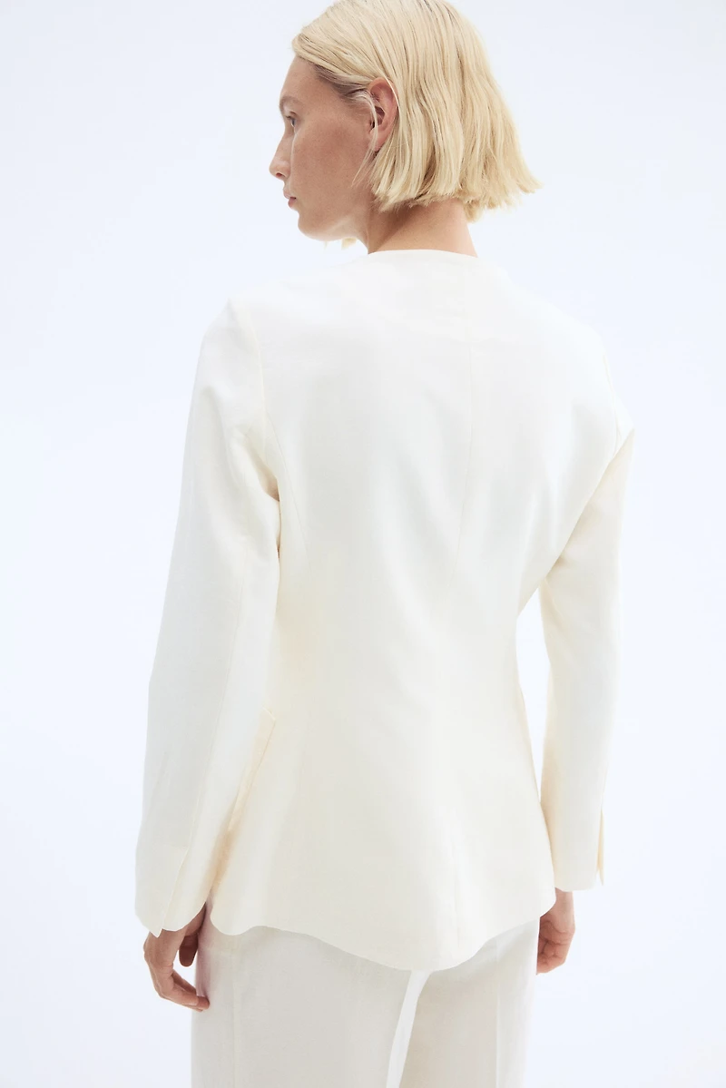 Linen-Blend Jacket