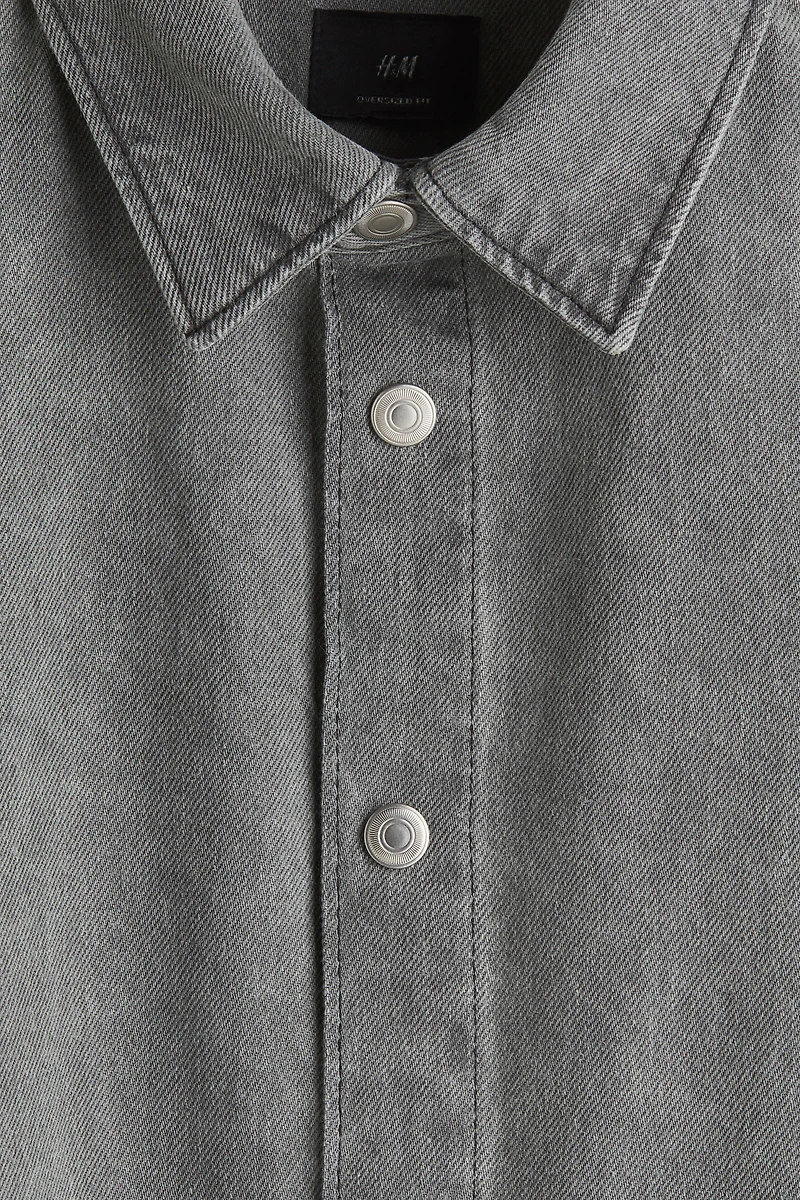 Oversized-Fit Denim Shirt