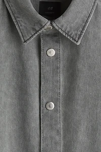 Oversized-Fit Denim Shirt