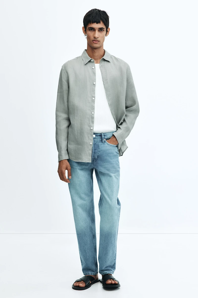 Regular-Fit Linen Shirt