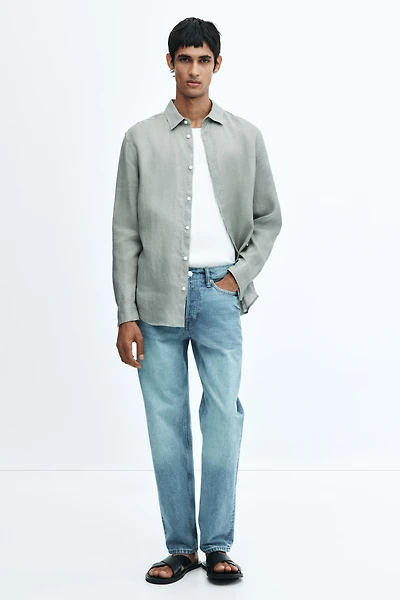 Regular-Fit Linen Shirt