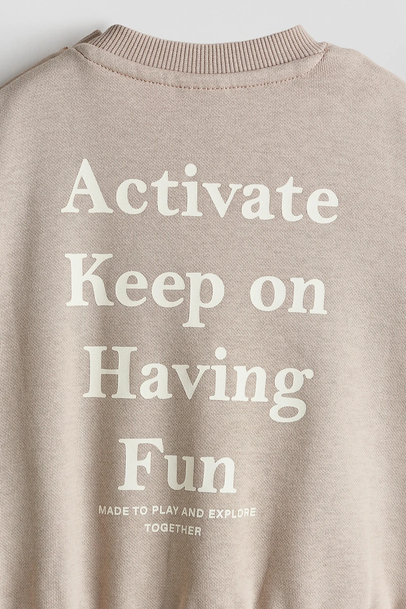 Ensemble 2 pièces en molleton imprimé