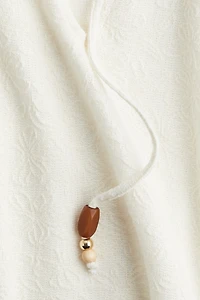 Tie-Detail Jersey Top