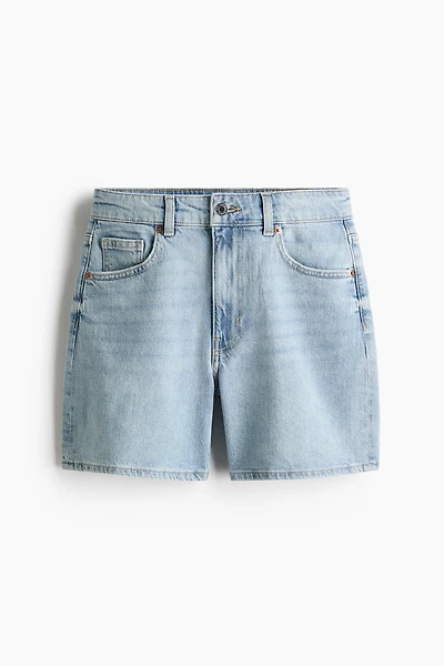 High-Waist Denim Shorts