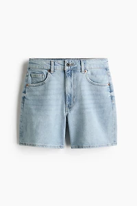 High-Waist Denim Shorts