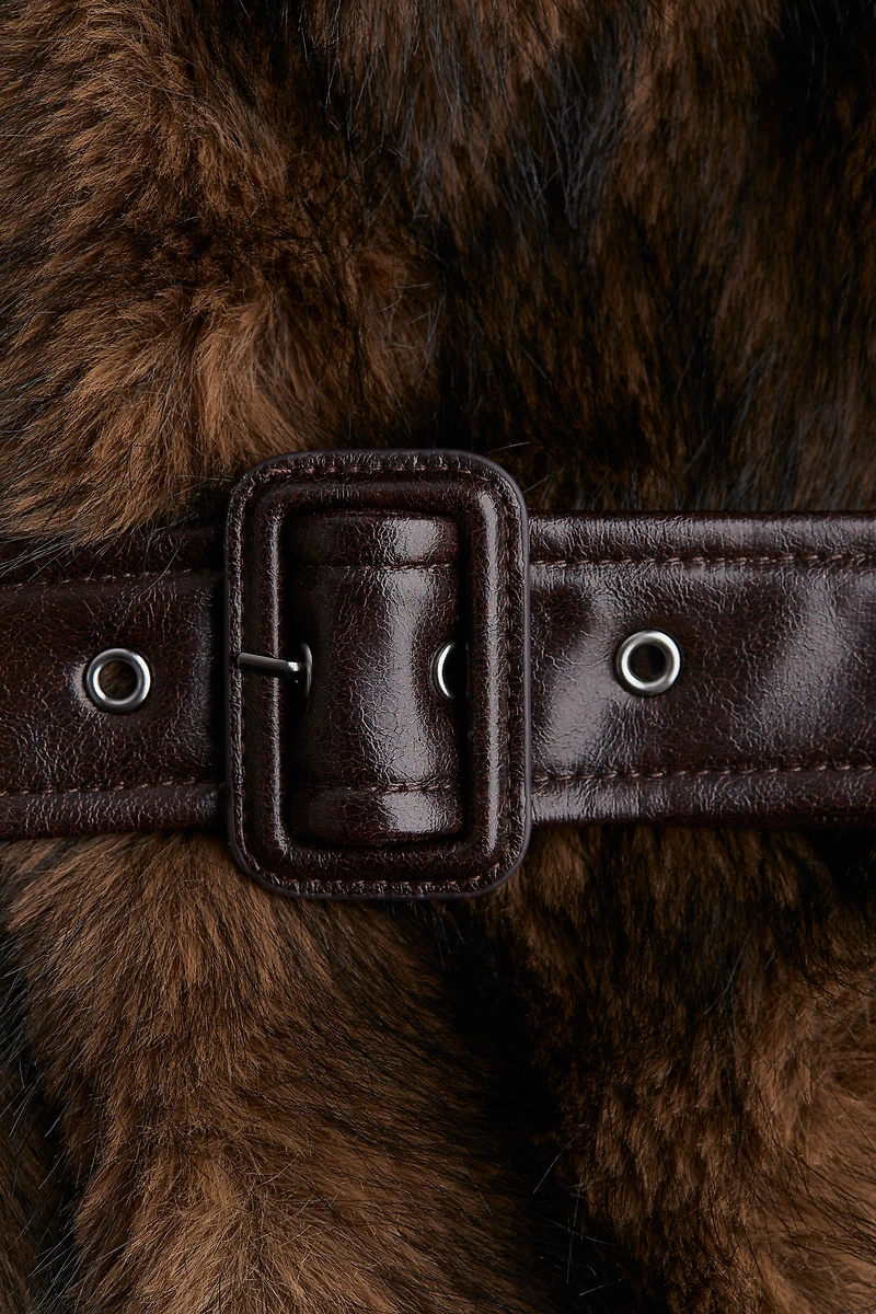 Veste de style motard avec col