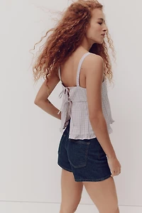 Cotton Seersucker Top