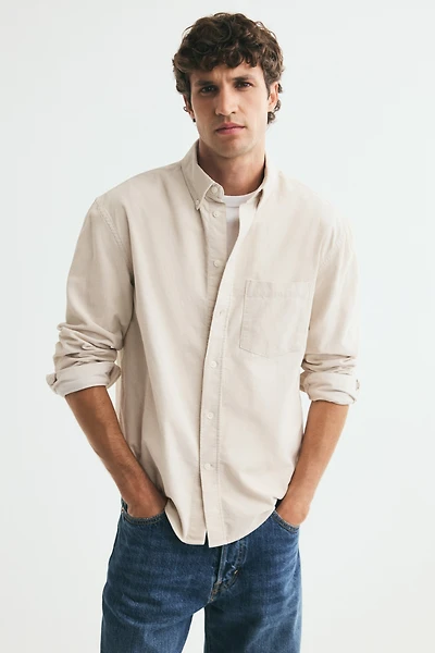 Regular-Fit Corduroy Shirt