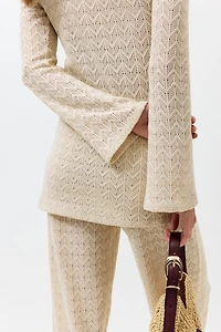 MAMA 2-Piece Pointelle-Knit Set