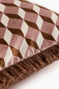 Patterned Velvet Cushion Cover