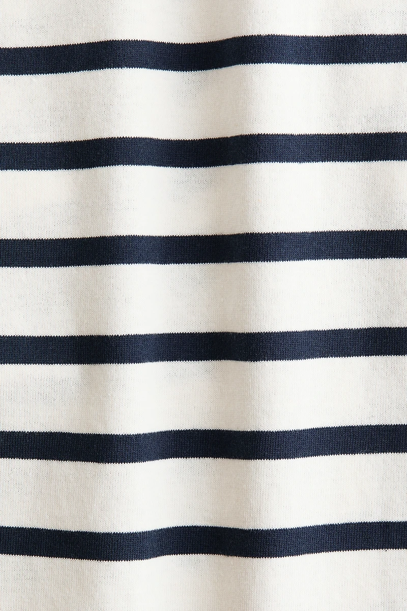 Long-Sleeved Boat-Neck Top