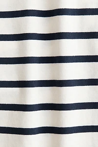Long-Sleeved Boat-Neck Top