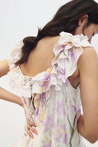 Ruffle-Trimmed Dress