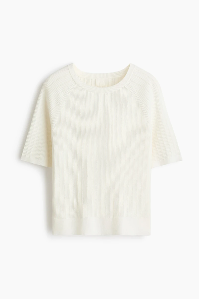 Rib-Knit T-Shirt