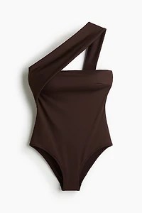 Padded-Cup One-Shoulder Swimsuit