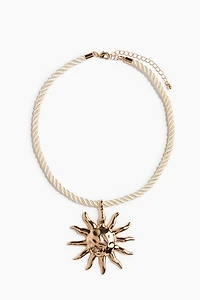 Rope Necklace with Pendant