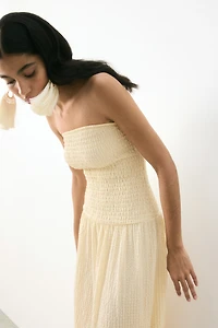 Smocked Bandeau Dress