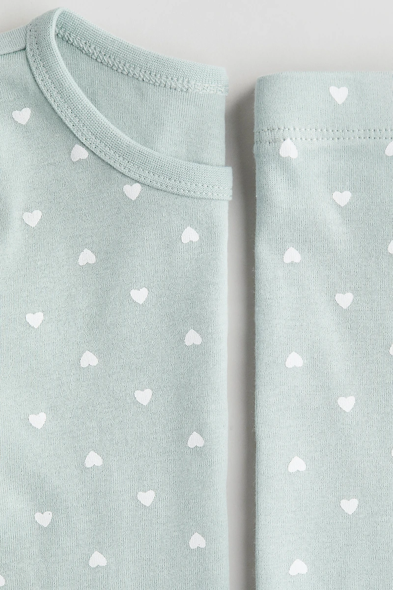 Pyjama ajusté en coton imprimé