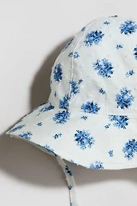 Chapeau de soleil avec imprimé fleuri