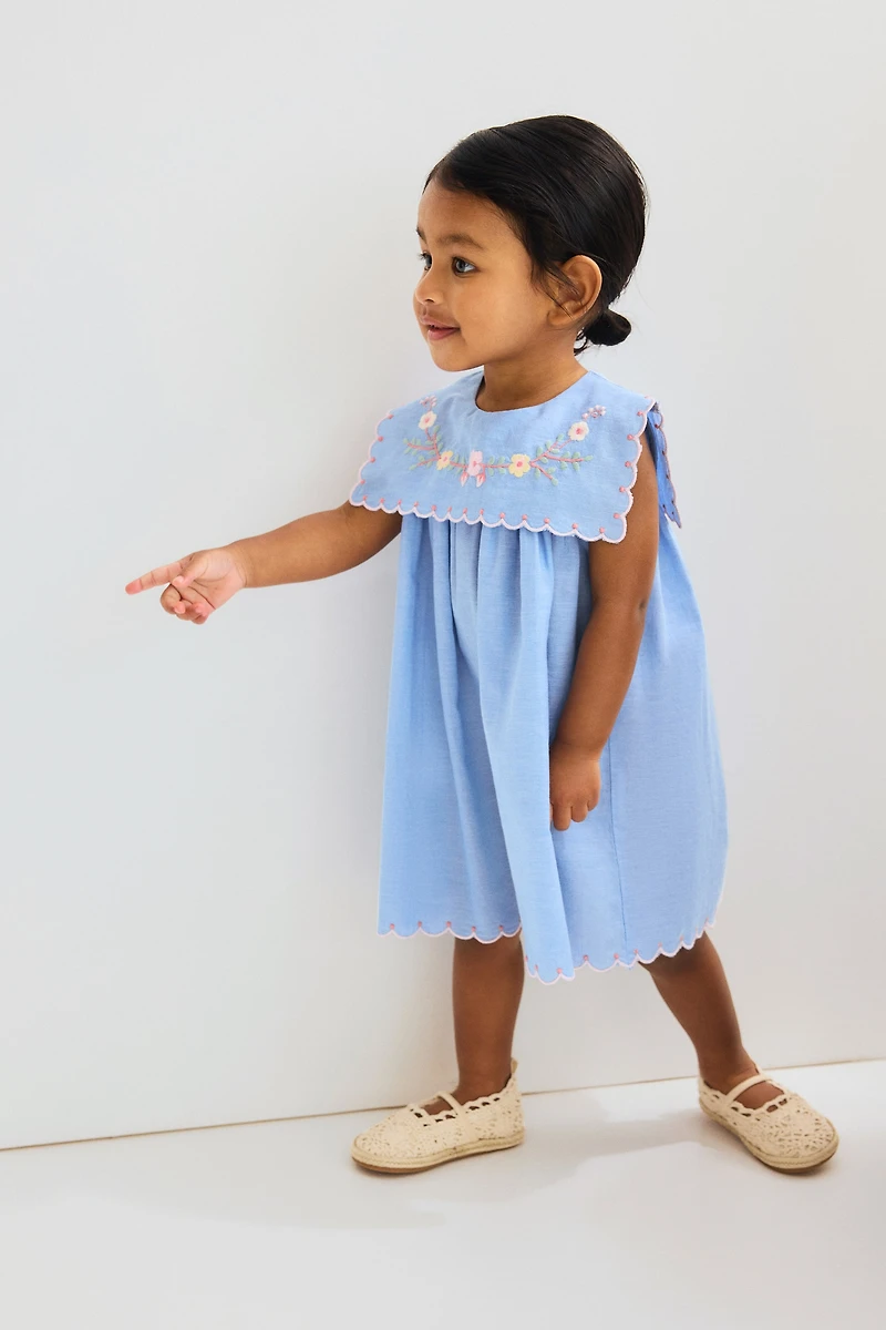 Embroidered Cotton Dress