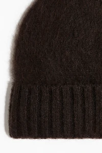 Fuzzy Wool-Blend Beanie