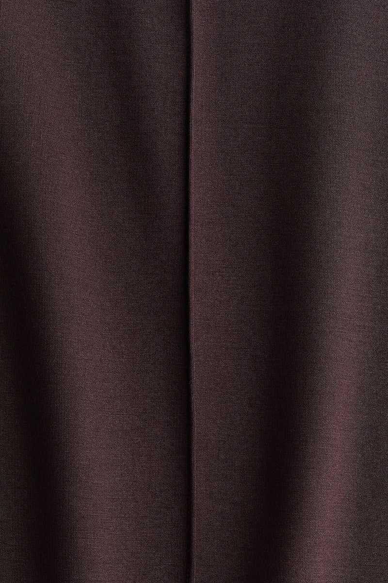 Viscose-Blend Barrel-Leg Pants