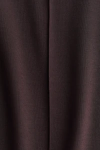 Viscose-Blend Barrel-Leg Pants