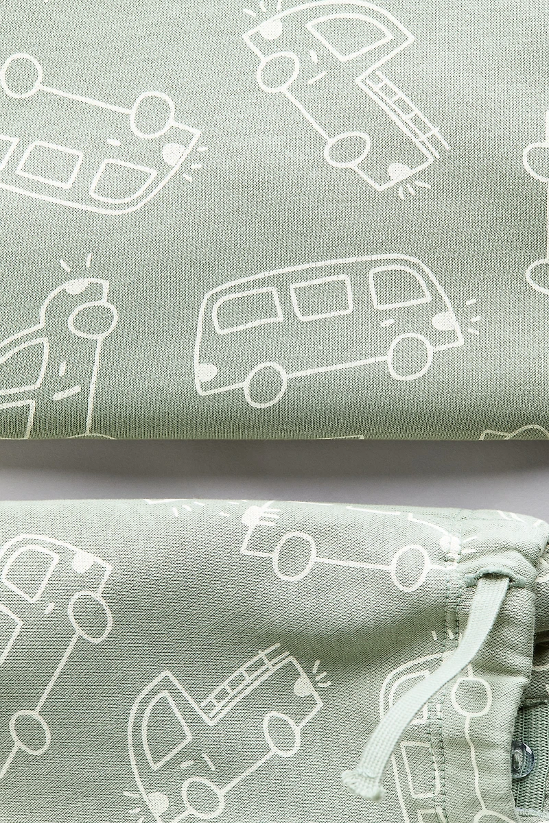 2-Piece Printed Sweatshirt and Joggers Set