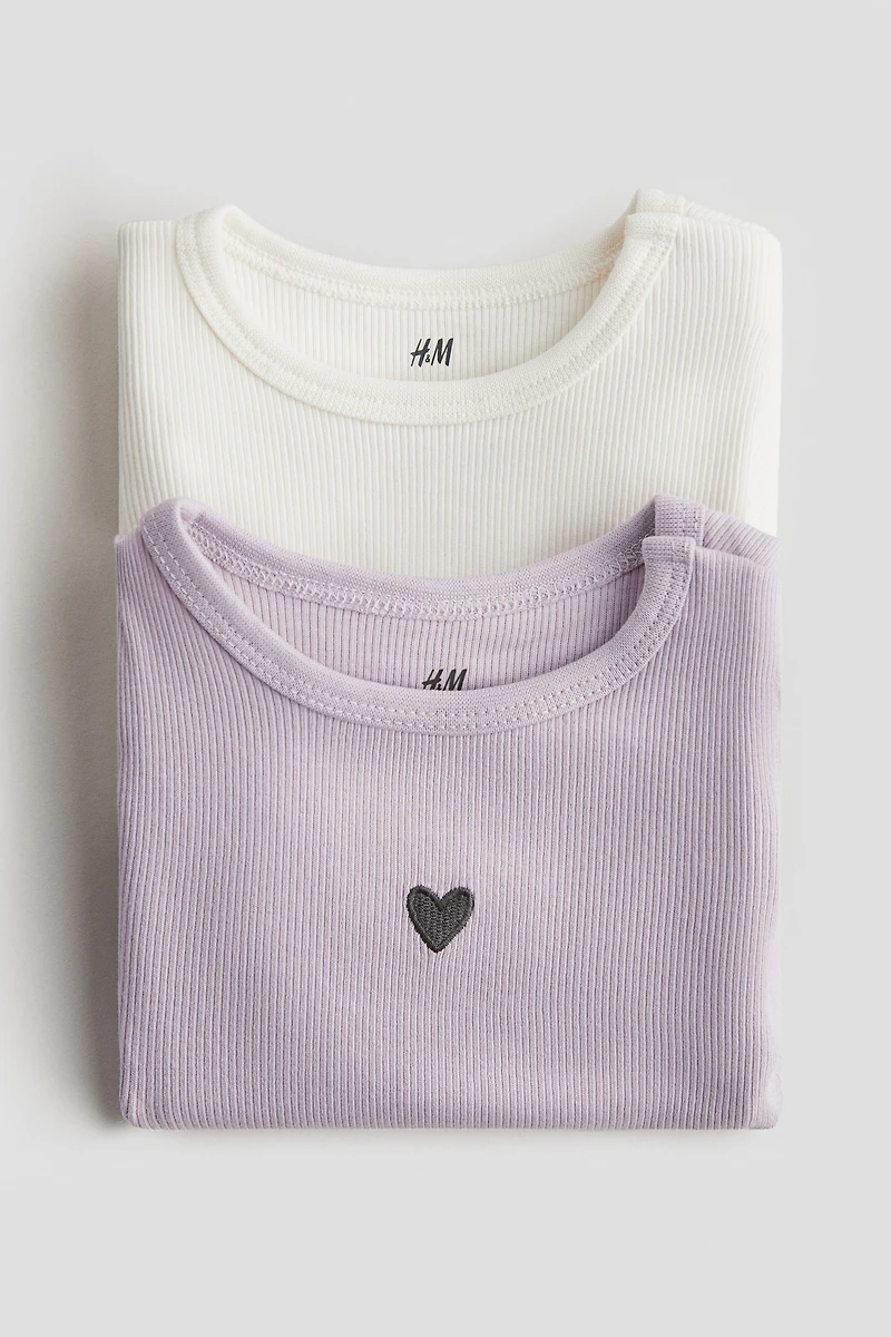 2-pack Pointelle Bodysuits