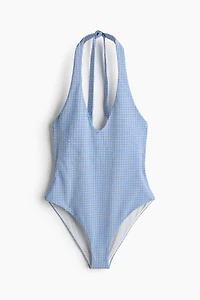 Padded-Cup High-Leg Swimsuit