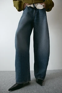 Barrel Leg High Waist Jeans