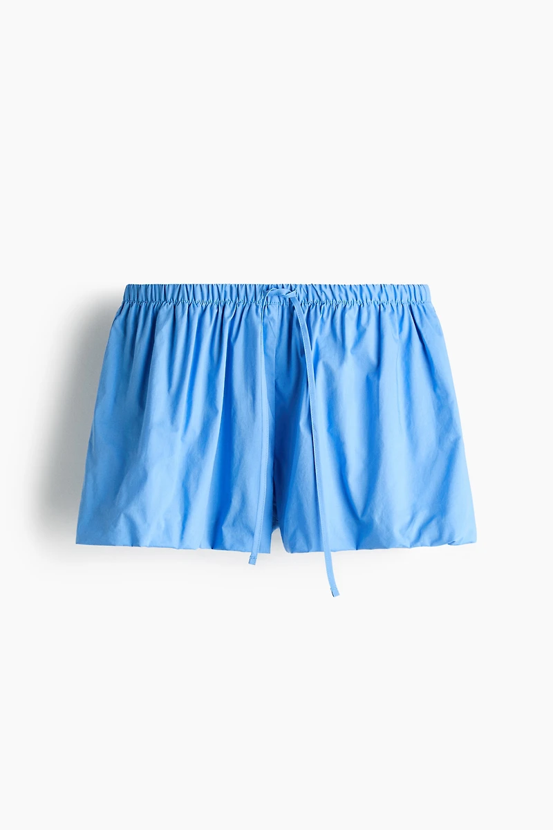 Cotton Balloon-Leg Beach Shorts