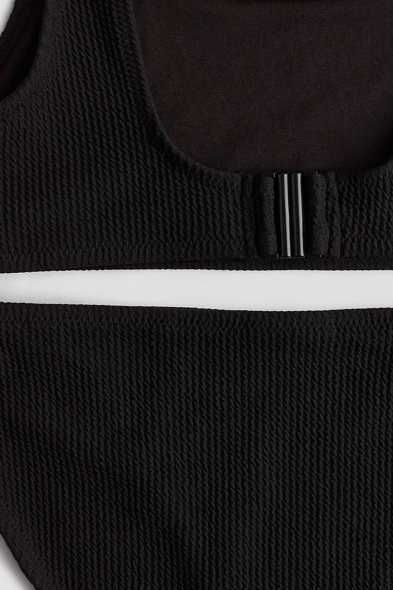 Maillot deux pièces texturé