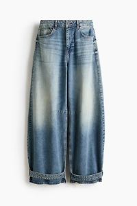 Barrel-Leg High-Waist Jeans