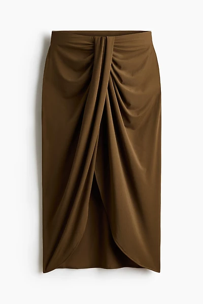 Draped Jersey Skirt