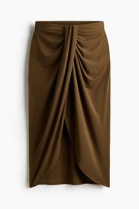 Draped Jersey Skirt