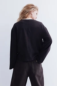 Haut à manches longues en coton