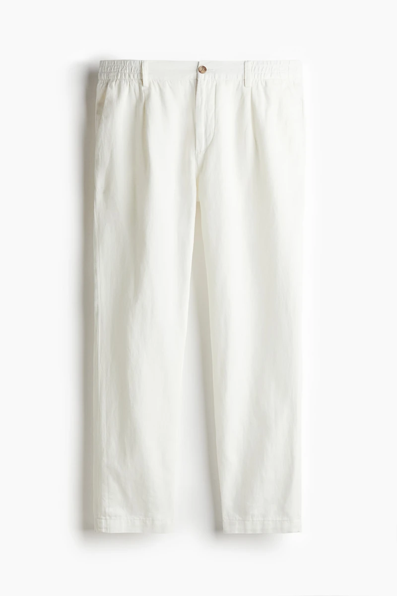 Regular Fit Linen-blend Pants