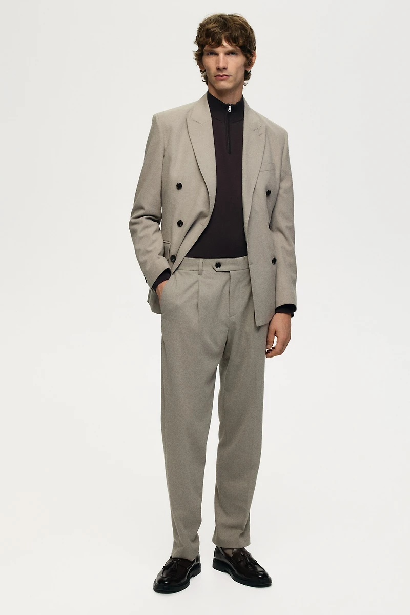 Pantalon effilé coupe classique