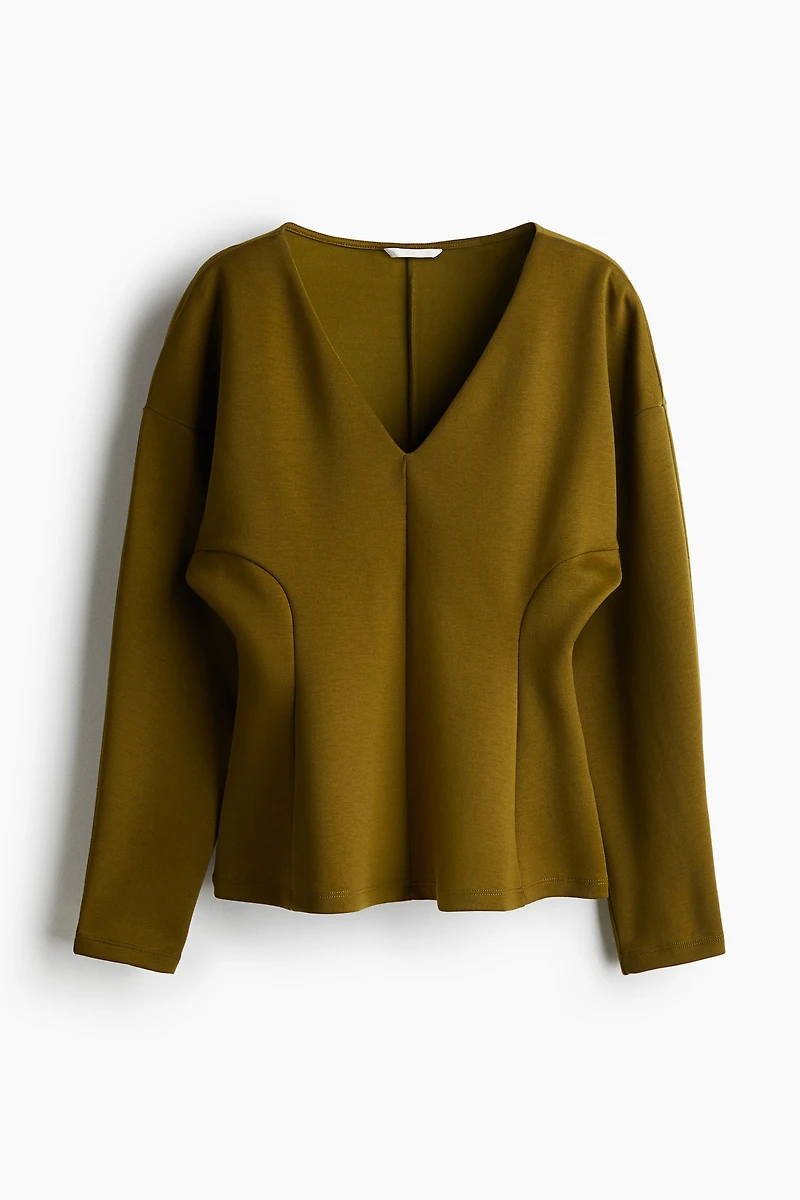 Defined-Waist Scuba Top