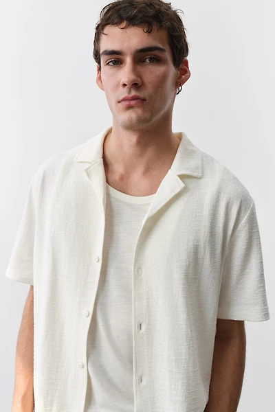 Regular-Fit Jersey Resort Shirt