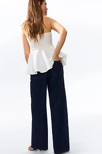 Denim Pull-On Pants